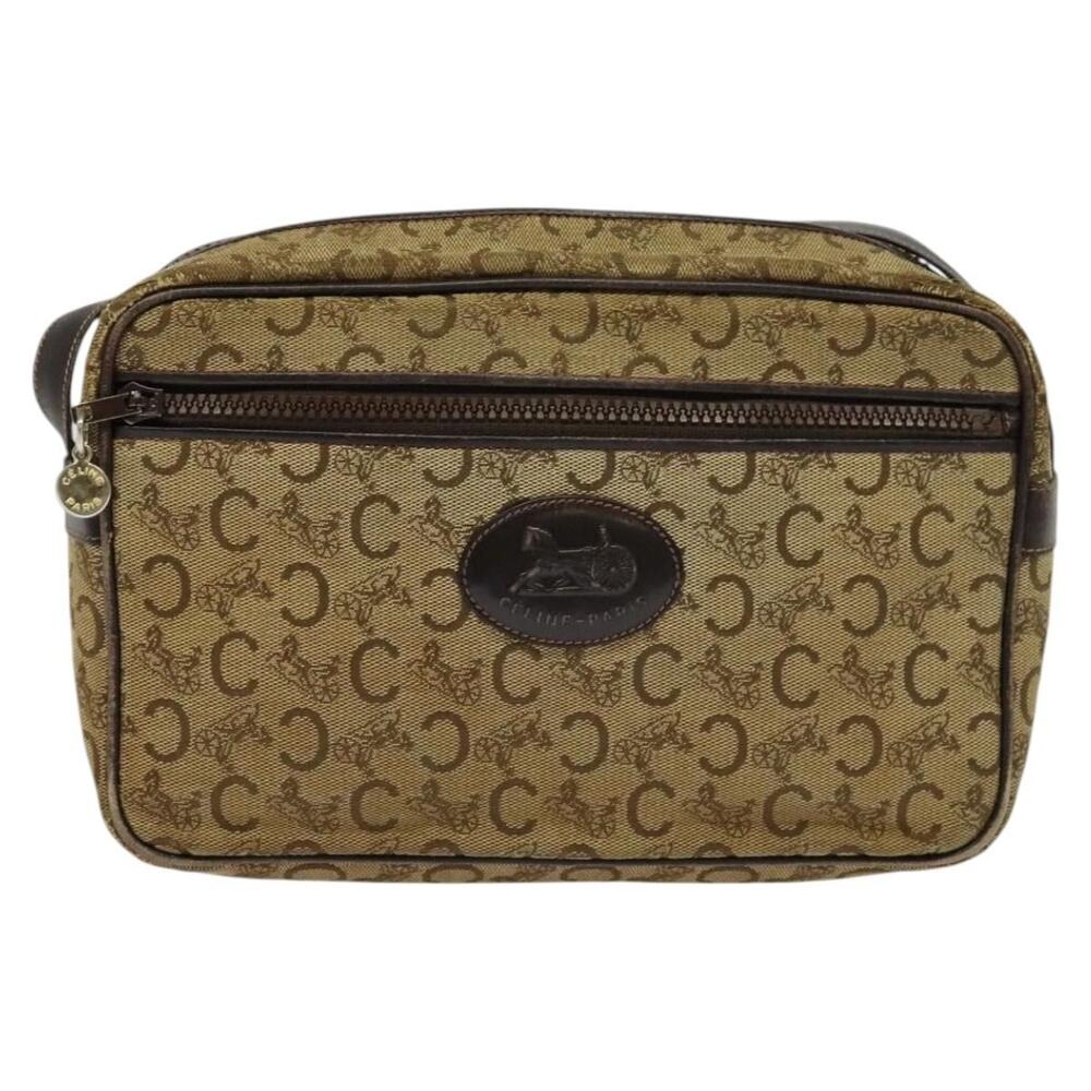 Celine C Sulky Shoulder Bag Beige